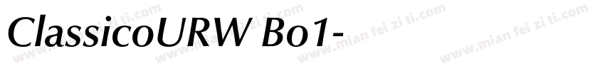 ClassicoURW Bo1字体转换